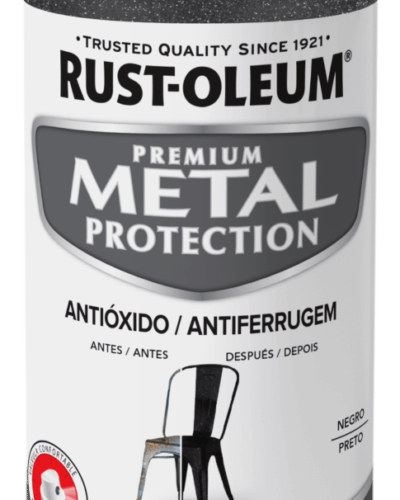 Metal protection negro texturado