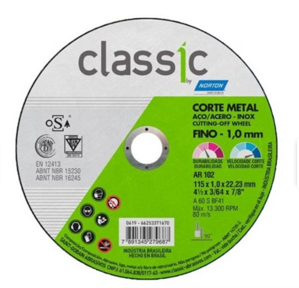 Disco Metal 41/2' 1 Mm Sta8061 Stanley • Grexsa Store