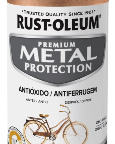 Pintura Antioxido Oro Metalico Premium Metal Protection 395ml.